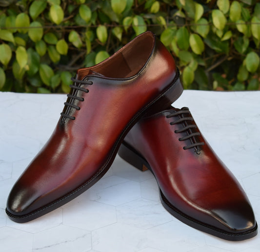 Grant Wine Handmade Wholecut Shoes