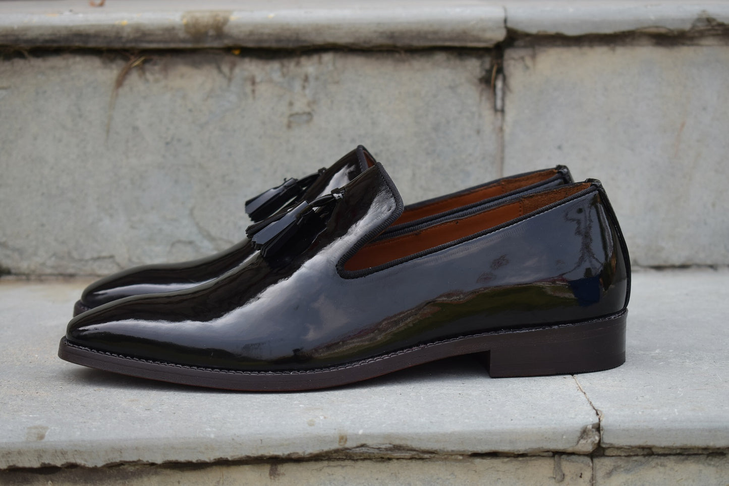 Adam Patent Slipon Shoes for Men