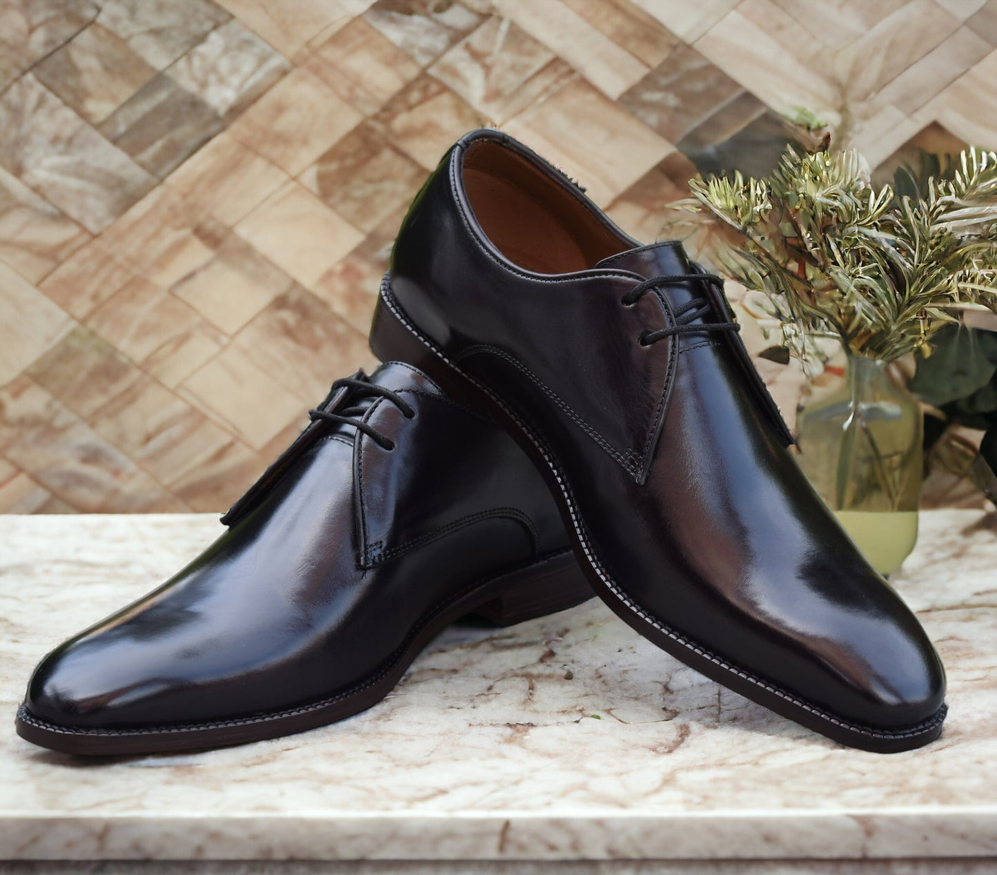 Grant Handmade Leather Sole Derby Shoes