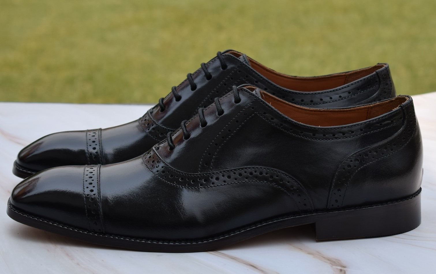 Robert Handmade Leather Brogue Shoes – Alonzo Shoes