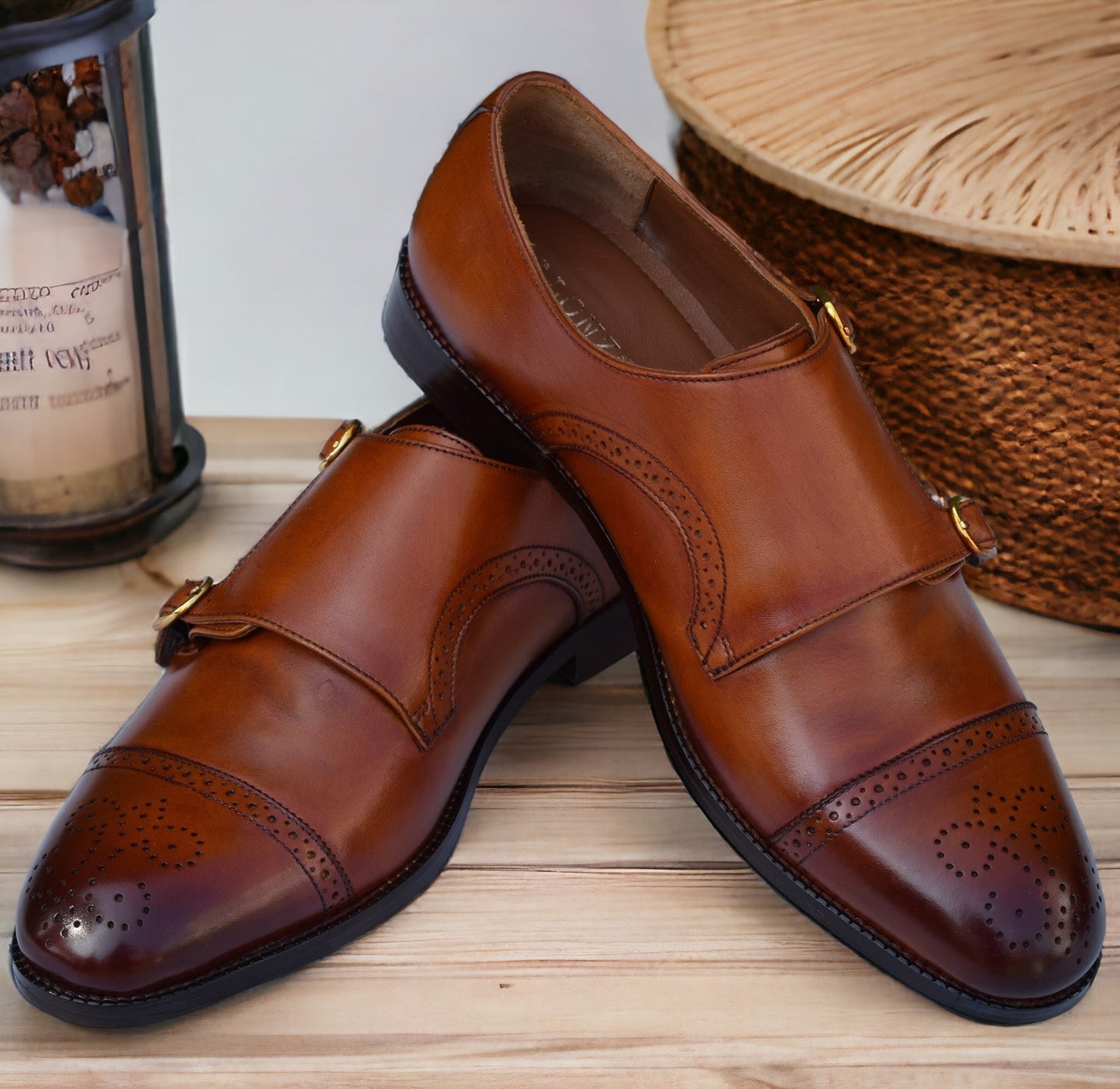 Adam Brogue Leather Shoes