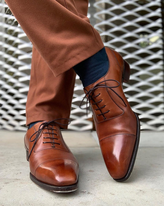 Grant Handmade Leather Sole Oxford Shoes