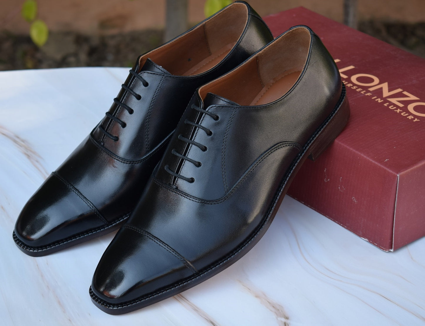 Grant Oxford Handmade Leather Sole Shoes