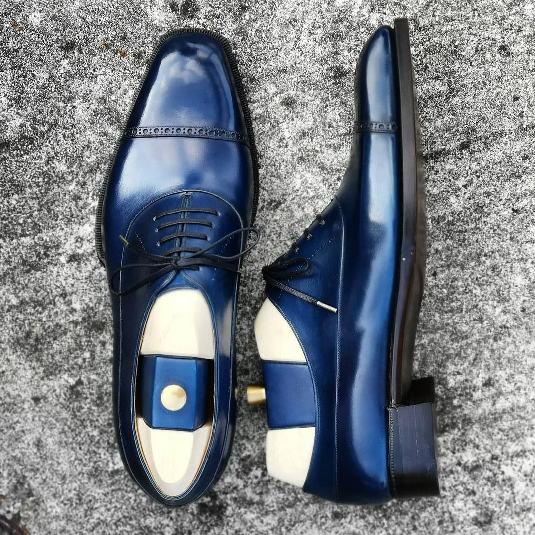 Robert Sapphire Handmade Leather Shoes – Alonzo Shoes